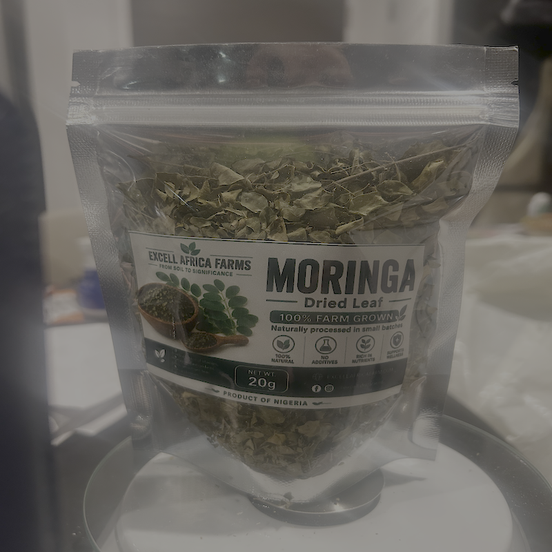 Excell Africa Farms Moringa Dried Leaf 20g pouch